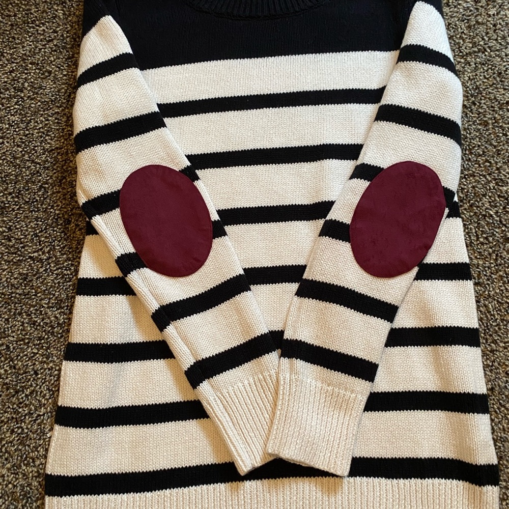 NWOT Market & spruce BW stripe sweater